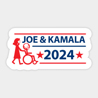 Joe and Kamala Humor 2024 Sticker